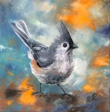 Original Oil Painting Birds Painting Animal Art