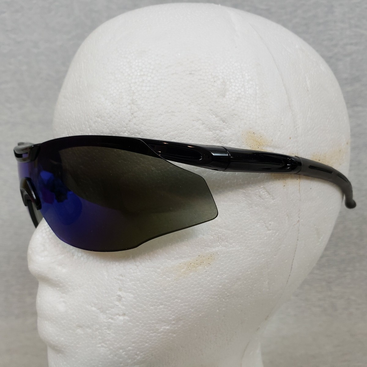 ERB Street-X Safety Glasses Blue Mirror 7 Base Curve Lens Black