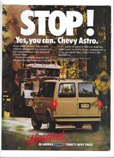 1989 Chevy Astro General Motors & Reader's Digest Books Vintage Print Ads