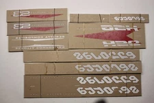 Genuine NOS WHITE Serotta HSG Ultra Thin Bike Frame Decals OEM Sticker Set