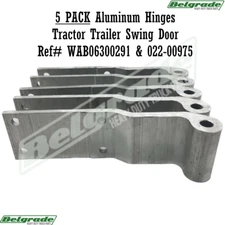 5 PACK Aluminum Hinges Tractor Trailer Swing Door Ref# WAB06300291 & 022-00975