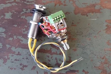 1 Volume Solderless Guitar wiring harness w/ push pull Coil Split Barrel jack 