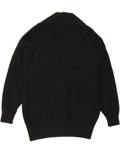 VINTAGE Womens Cardigan Sweater UK 18 XL Black Angora AO06 - Picture 2 of 2