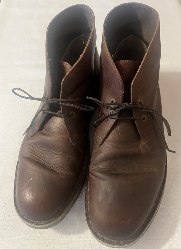 Clarks Originals Wallabee Men's Brown Leather Wallabee Shoes Crepe Sole Size 10