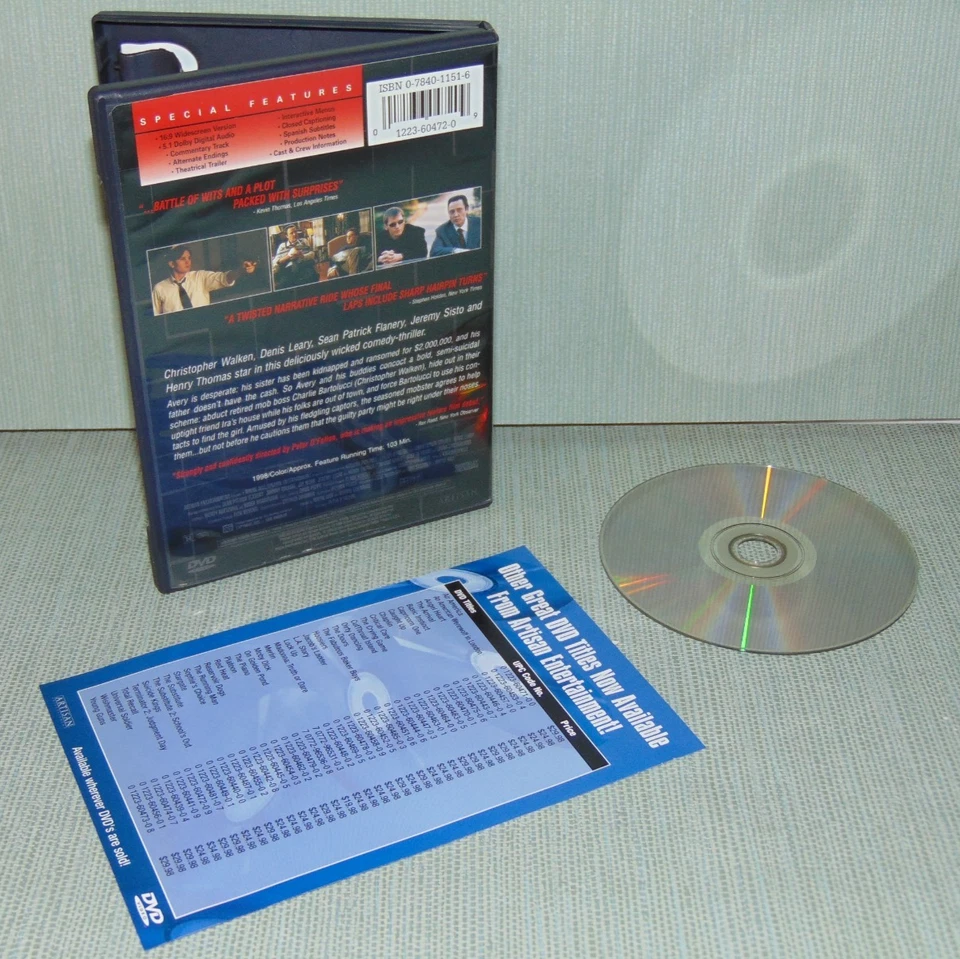 Suicide Kings DVD Special Edition Christopher Walken 1998 (USA Region 1) - Image 2 of 2