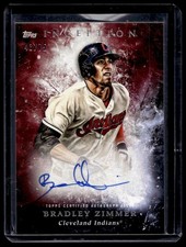 2018 Topps Inception Autographs Bradley Zimmer Auto 43/75 Cleveland Indians