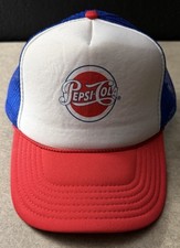 VINTAGE PEPSI COLA SNAPBACK TRUCKER'S CAP HAT USA OTTO RARE
