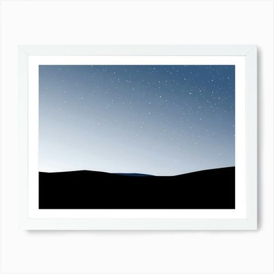 Starry Night Sky 6 Art Print Framed Wall Art Poster Canvas Print Picture