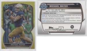 2022 Bowman U Chrome Yellow Refractor /75 Michael Mayer #41