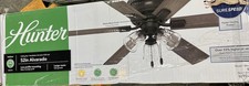 Hunter Alvarado 52 in. Indoor Matte Black Low Profile Standard Ceiling Fan New