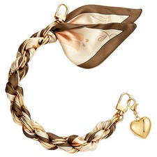 Scarf Purse Chain Bag Charm for Handbag Tote with Heart Pendant Bow Bag Chain...