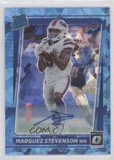 2021 Panini Donruss Optic Rated Rookie Ice Prizm /15 Marquez Stevenson Auto 0ub8