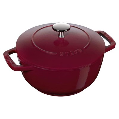 Staub Wa-Nabe M 18Cm Oven-Safe Bordeaux Pot_