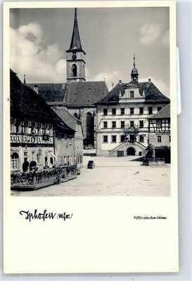 51283139 - 8715 Iphofen Blick zur Kirche, Rathaus