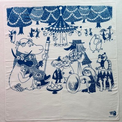 Moomin Large Panel Print Tove 100 Anniversary Blue Illustration 65cm 14+ MIB?