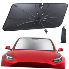 Tesla Model 3/Y Windshield Sunshade - 2026 Foldable Car Tesla 3/Y 2017-2026 