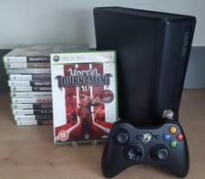 Microsoft Xbox 360 S Slim Black 250GB Console Bundle 13 Games Controller