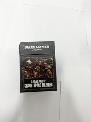 OOP Warhammer 40000 40k Data Cards Chaos Space Marines