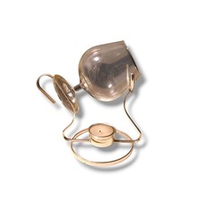 Brandy Cognac Warmer Set – Snifter Glass & Metal Stand – Tealight Heated Barware