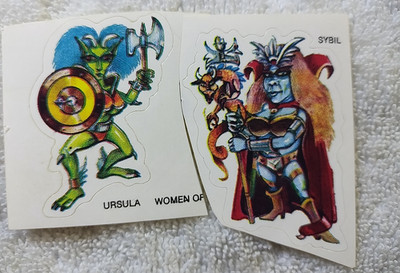 Vintage 1980's The Land of Ta Ursula and Sybil Stickers.