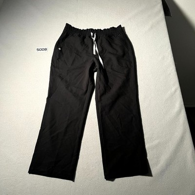 Figs Technical Collection Scrub Pants Mens 32 Black Drawstring Nurse Medical