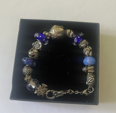 Trollbeads Armband Mit 17 Beads aus Sterling Silber