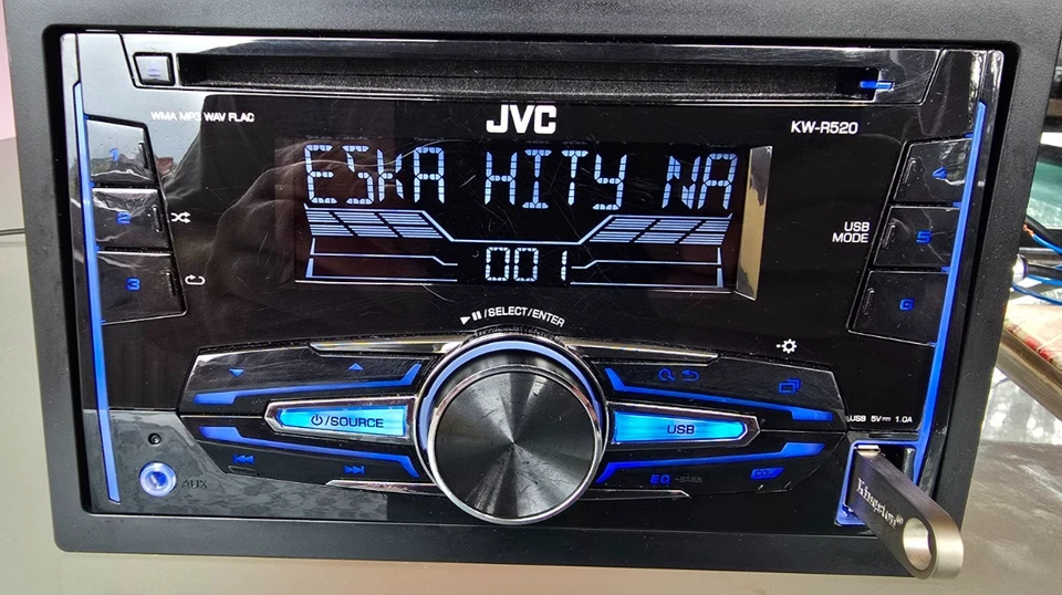 📻 JVC KW-R520 2-DIN Autoradio – voll funktionsfähig – mit ISO-Kabel, Einbaurahm - Bild 4 von 4