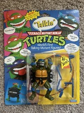 Teenage Mutant Ninja Turtles TMNT 1991 Talkin Leonardo Leo Talking MOC NEW w/box