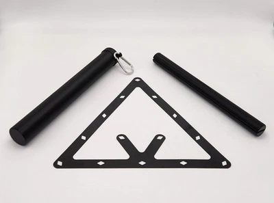 YALOTZ CREATIONS Flat pool rack storage case, Billiard rack travel tube, Magic Perfect Accu-rack