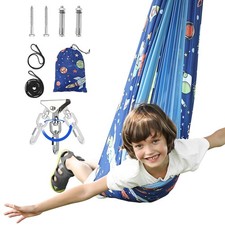 Adult Kid Sensory Swing Therapy Autism Hammock Double Layer Swing Indoor Outdoor
