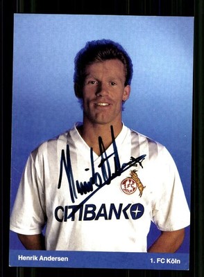 Henrik Andersen Autogrammkarte 1 FC Köln 1992-93 Original Signiert