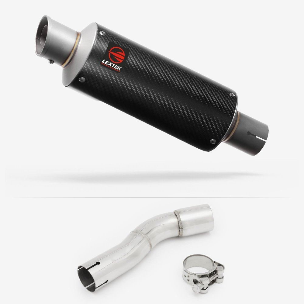 Lextek GP8C Stubby Exhaust 240mm with Link Pipe for Honda CMX500 Rebel (17-19)