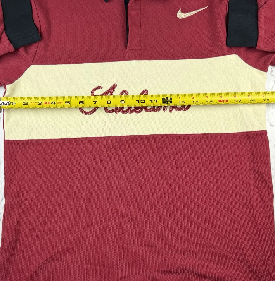 Polo Nike Alabama Crimson Tide manga larga para hombre mediano Foto 2 de 4
