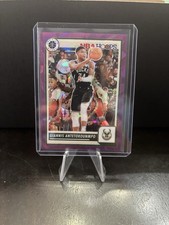 2023-24 Panini Nba Hoops Premium Stock - Giannis Antetokounmpo #23 Purple Ice...