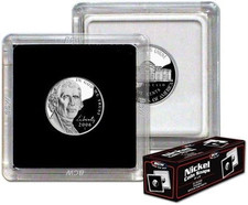 2X2 Coin Snap Nickel Holder - 25 Ct