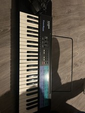 Casio CA-100 ToneBank Keyboard 49-Key Vintage 80s 90s with stand & plug WORKING!