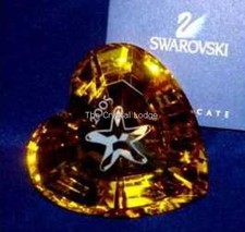 SWAROVSKI SCS 2005 HARMONY / TOPAZ HEART EVENT PIECE 696974 MINT BOXED RETIRED