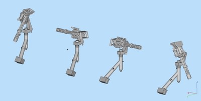 1/72 1/35 1/18 1/64 1/144 M134 Vulcan Gatling cannon model 3D printed SSMODEL
