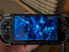 Sony PSP 3004 Slim & Lite Console Piano Black - Tested Working, Cable & Case