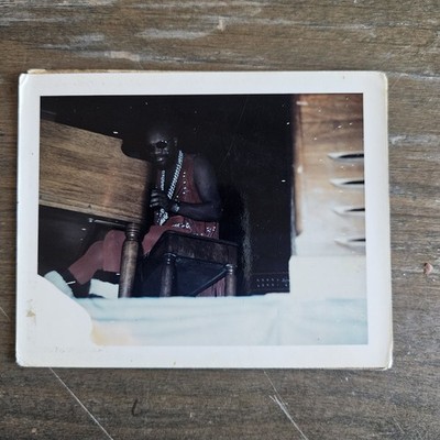 RARE OOAK VINTAGE 1972 POLAROID PHOTO OF ISAAC HAYES ON STAGE IN CONCERT SHAFT