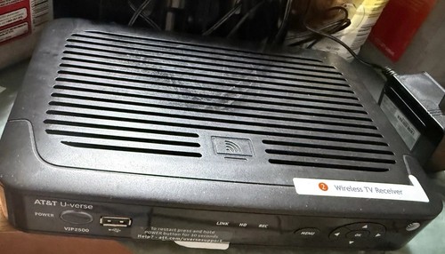 AT&T U-Verse Arris VIP2500 Receiver w/ Power Supply Adapter | eBay