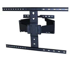 FULL MOTION SLIM 2-ARM Wall Mount Bracket 37-90 TVs to 110 lbs  Black