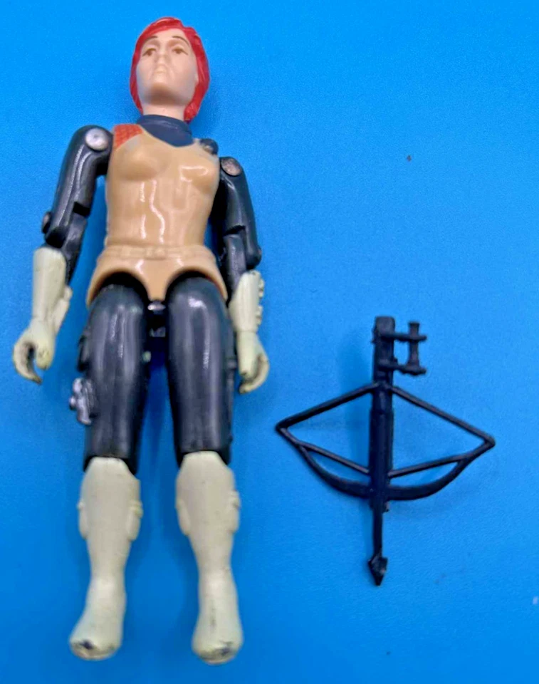 Figura Scarlett Straight Arm v1 1982 de colección G.I. GI Joe 3,75 ARAH Completo Foto 2 de 3