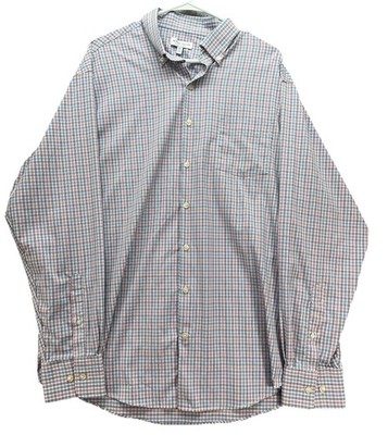 Peter Millar Summer Comfort Tattersall Shirt Mens XL White Button Down Cutler