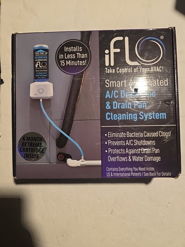 iFLO Smart Automated A/C Drain Line Cleaner HVAC 3 Month Refill Kit ...