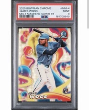 Marketplace image: Topps 2025 Bowman Chrome James Wood Melt Mashers MM-4 SuperFractor 1/1 PSA 9 RC
