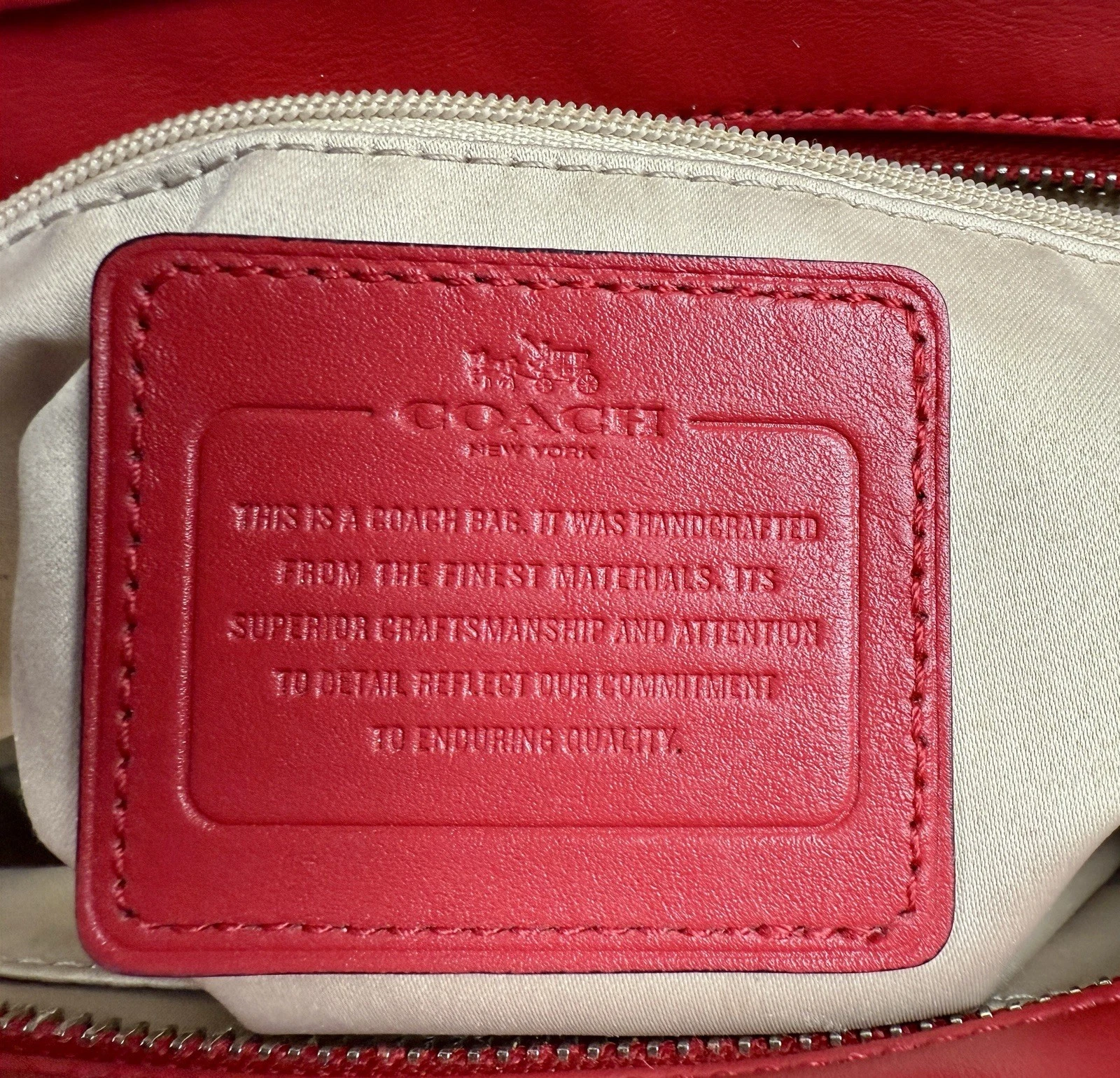 ???COACH CHERRY RED Taylor Bette Mini Tote 2WAY Borsa a tracolla in pelle