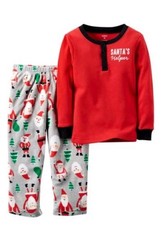 Carter  s Boys 2-Piece Santa  s Helper Pajamas Size 5