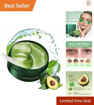 Moisturizing 60 Pcs Gel Eye Patches - Avocado Formula for Youthful Eyes
