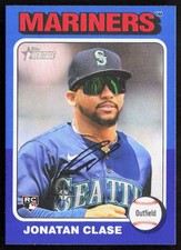2024 Topps Heritage High Number JONATAN CLASE Blue Border SP Rookie Card #639